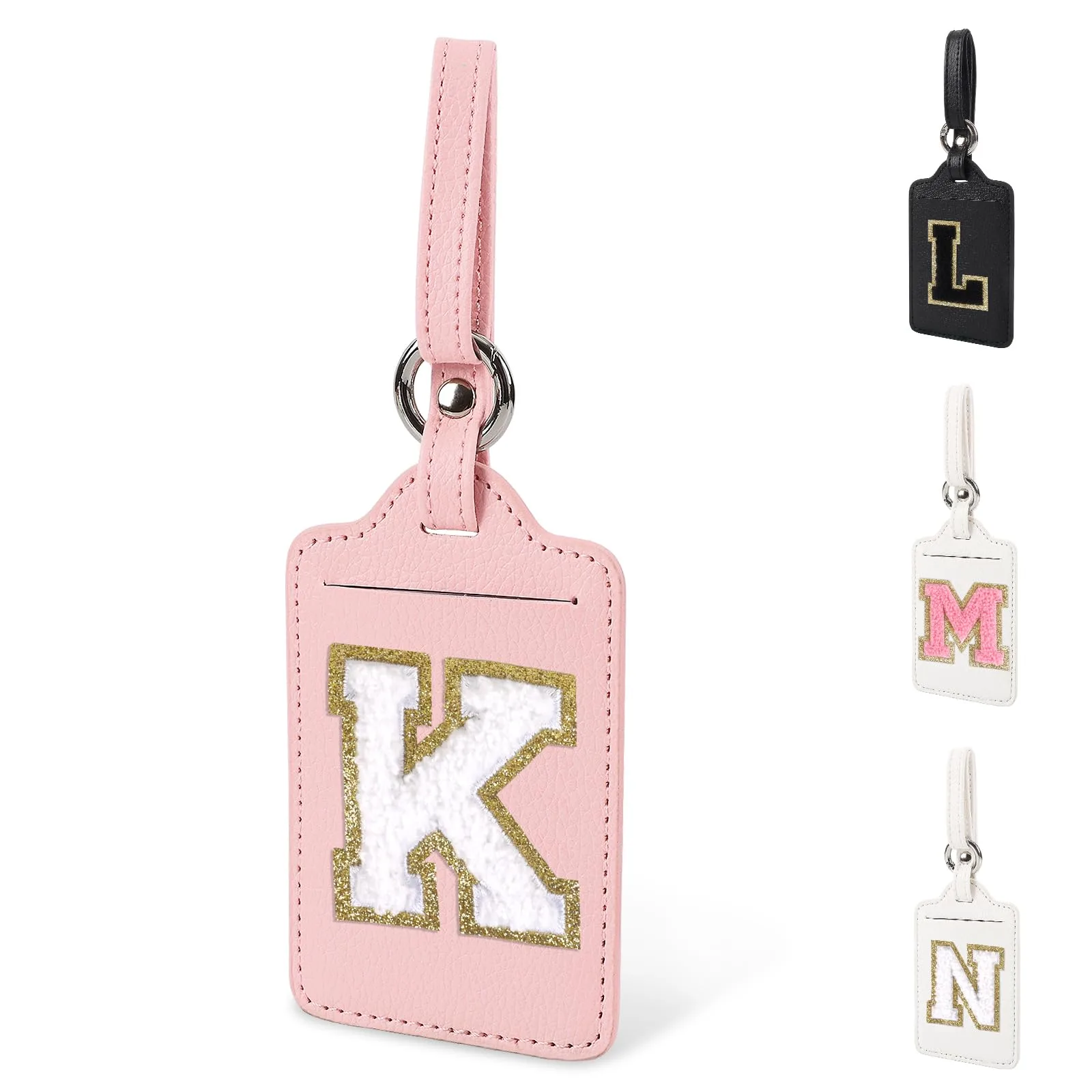 Luggage Tags Leather 2-Pack Personalized PU image 3