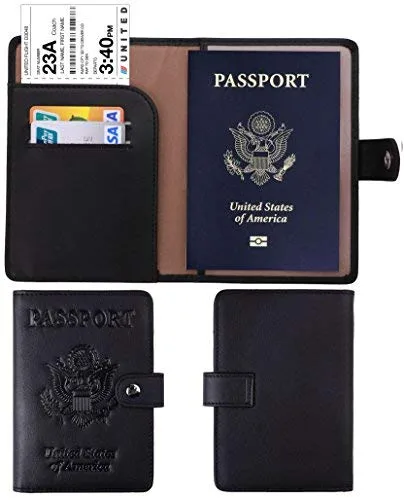 Passport Holder RFID Blocking Travel Wallet Travelambo