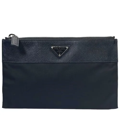 Prada Re-Nylon and Saffiano Leather Cosmetic Pouch image 3